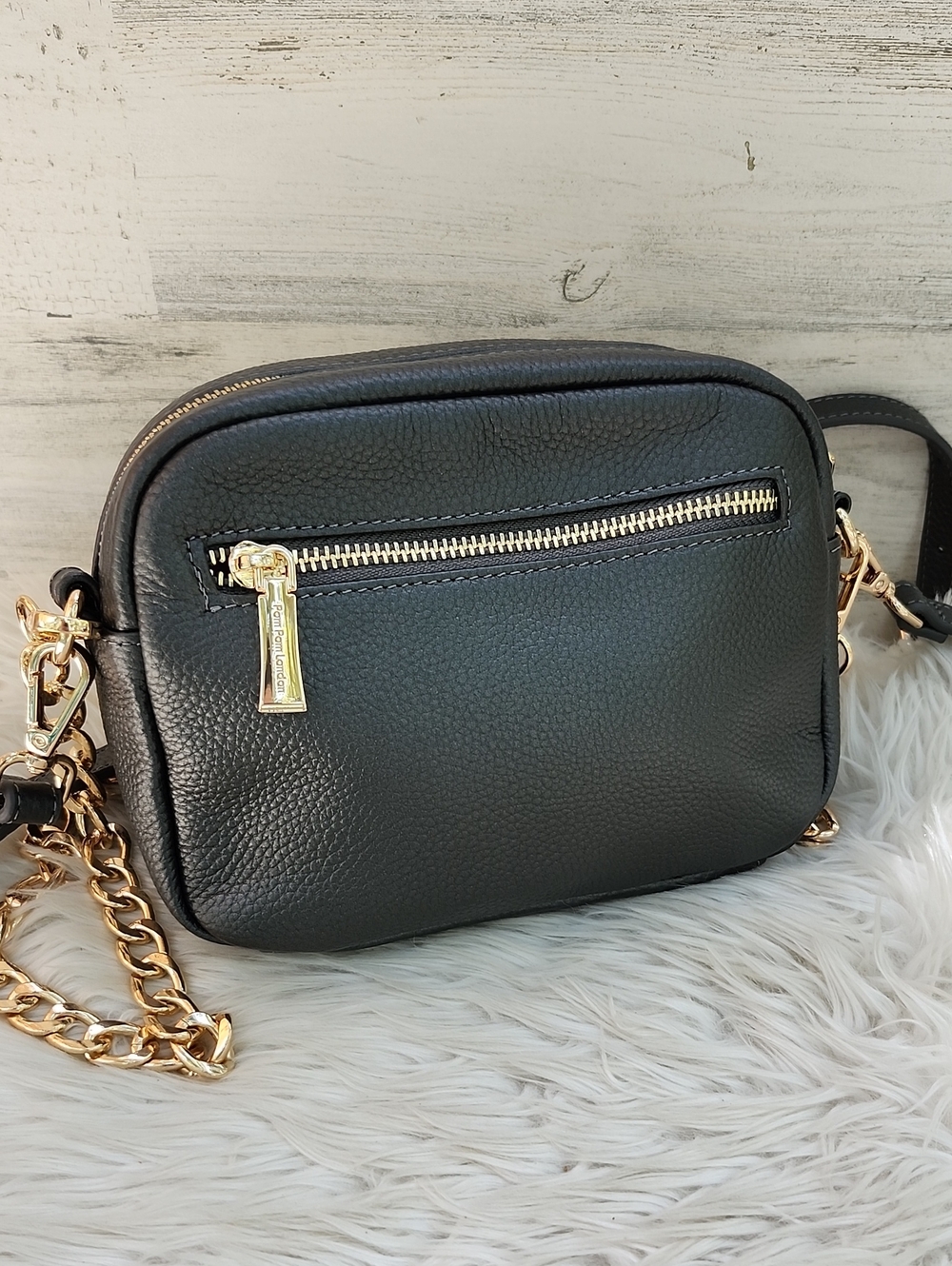 POM POM LONDON ORIGINAL LEATHER BAG - Picture 6 of 16